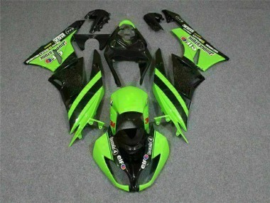 Schwarz Grün 3M Touch4 Kawasaki ZX6R 2009-2012 Motorrad Verkleidungen