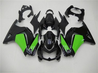 Schwarz Grün Kawasaki EX250 2008-2012 Motorrad Verkleidungen