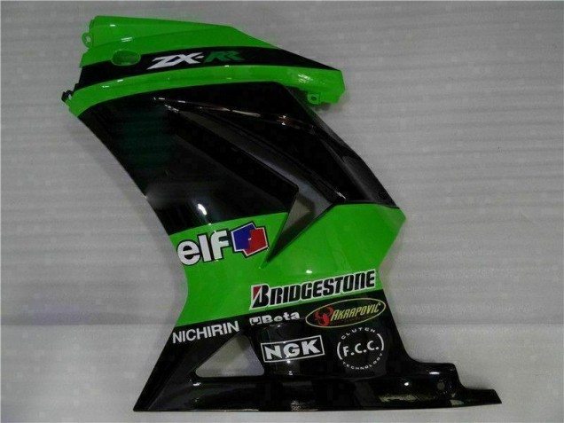 Schwarz Grün Kawasaki EX250 2008-2012 Motorrad Vollverkleidung Schwarz Grün Kawasaki EX250 2008-2012 Motorrad Vollverkleidung