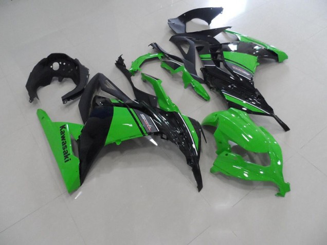 Schwarz Grün Kawasaki ZX 300R 2013-2016 Motorrad Verkleidung Schwarz Grün Kawasaki ZX 300R 2013-2016 Motorrad Verkleidung