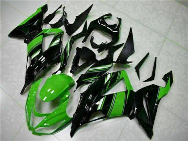 Schwarz Grün Kawasaki ZX6R 2013-2018 Motorrad Verkleidungen