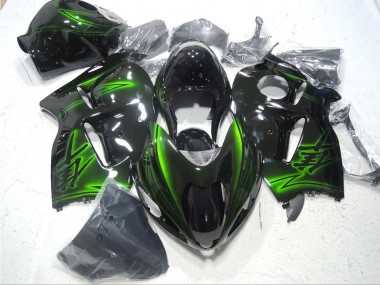 Schwarz Grün Suzuki GSXR 1300 Hayabusa 1996-2007 Motorrad Verkleidungen