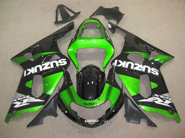 Schwarz Grün Suzuki GSXR 600 K1 K2 K3 2001-2003 Motorrad Verkleidungen Schwarz Grün Suzuki GSXR 600 K1 K2 K3 2001-2003 Motorrad Verkleidungen