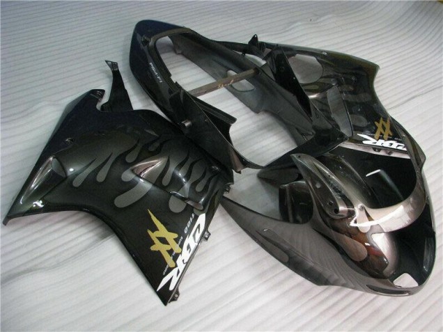 Schwarz Honda CBR 1100 XX 1996-2007 Motorrad Vollverkleidung Schwarz Honda CBR 1100 XX 1996-2007 Motorrad Vollverkleidung