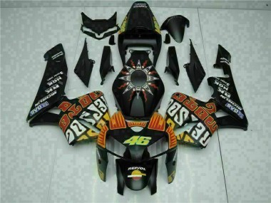 Schwarz Honda CBR 600 RR 2005-2006 Motor Vollverkleidung