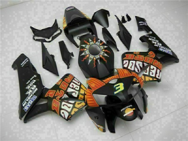 Schwarz Honda CBR 600 RR 2005-2006 Verkleidungen Schwarz Honda CBR 600 RR 2005-2006 Verkleidungen
