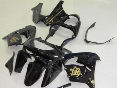 Schwarz JW Kawasaki ZX9R 1998-1999 Motorrad Verkleidungen