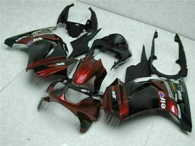 Schwarz Kawasaki EX250 2008-2012 Motorrad Verkleidung Schwarz Kawasaki EX250 2008-2012 Motorrad Verkleidung