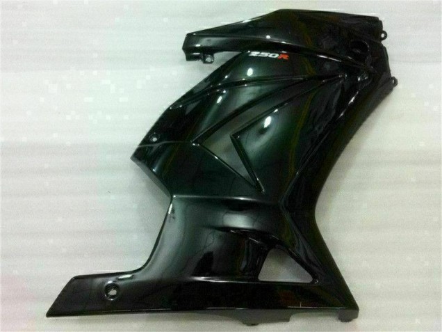 Schwarz Kawasaki EX250 2008-2012 Motorrad Verkleidungen & Plastik