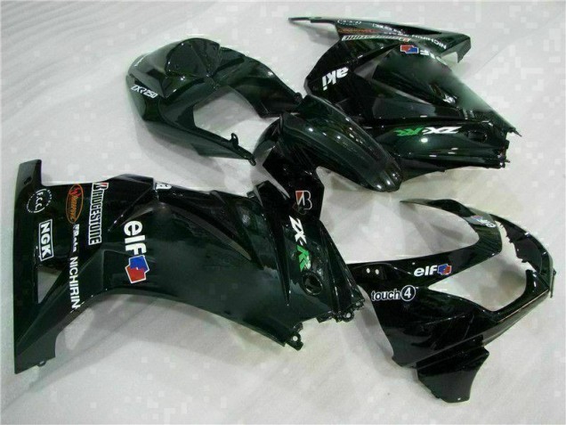 Schwarz Kawasaki EX250 2008-2012 Motorrad VollVerkleidungen & Plastik Schwarz Kawasaki EX250 2008-2012 Motorrad VollVerkleidungen & Plastik