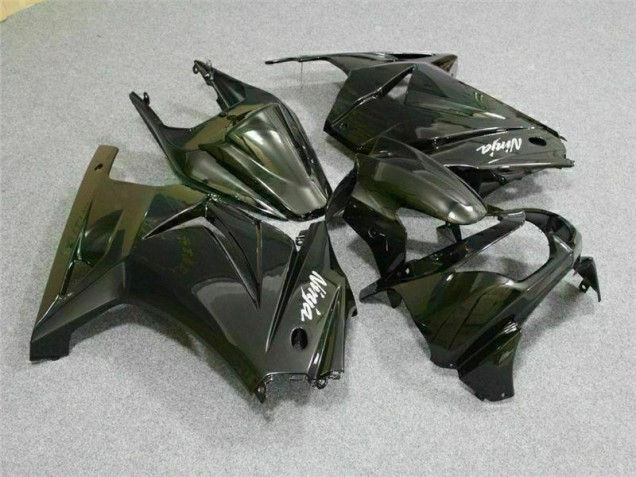 Schwarz Kawasaki EX250 2008-2012 Motorrad Vollverkleidung Schwarz Kawasaki EX250 2008-2012 Motorrad Vollverkleidung