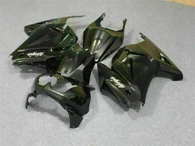 Schwarz Kawasaki EX250 2008-2012 Motorrad Vollverkleidung Schwarz Kawasaki EX250 2008-2012 Motorrad Vollverkleidung