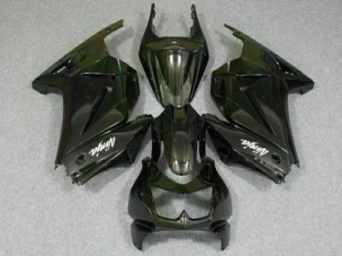 Schwarz Kawasaki EX250 2008-2012 Motorrad Vollverkleidung