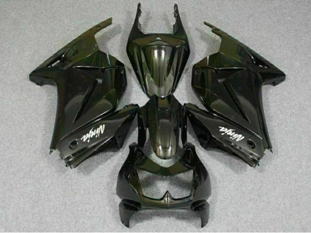 Schwarz Kawasaki EX250 2008-2012 Motorrad Vollverkleidung Schwarz Kawasaki EX250 2008-2012 Motorrad Vollverkleidung