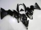 Schwarz Kawasaki EX650 2009-2011 Motorrad Verkleidungen