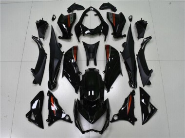 Schwarz Kawasaki Z800 2013-2016 Motorrad Verkleidungen