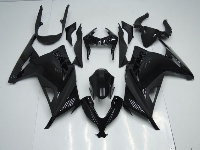 Schwarz Kawasaki ZX 300R 2013-2016 Motorrad Verkleidung Schwarz Kawasaki ZX 300R 2013-2016 Motorrad Verkleidung