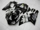 Schwarz Kawasaki ZX6R 2005-2006 Motorrad Verkleidungen Komplett Sets