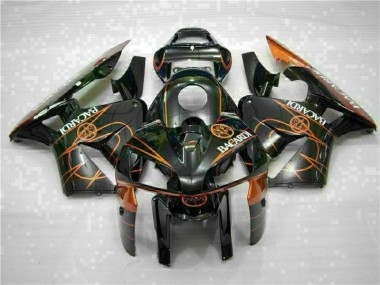 Schwarz Orange BACARDI Honda CBR 600 RR 2005-2006 Motorrad Verkleidungen