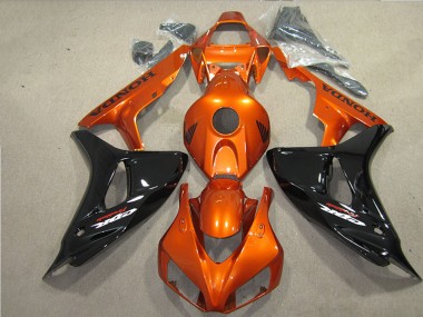 Schwarz Orange Fireblade Honda CBR 1000 RR 2006-2007 Motorrad Verkleidungen