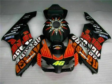 Schwarz Orange Honda CBR 1000 RR 2004-2005 Motorrad Verkleidungen