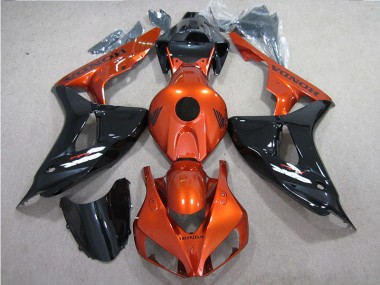 Schwarz Orange Honda CBR 1000 RR 2006-2007 Motorrad Verkleidungen