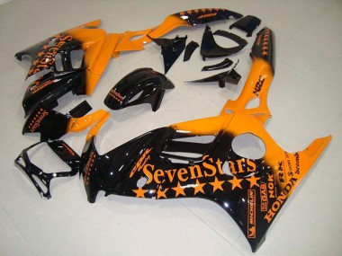 Schwarz Orange Sieben Sterne Honda CBR 600 F3 1995-1998 Motorrad Verkleidungen