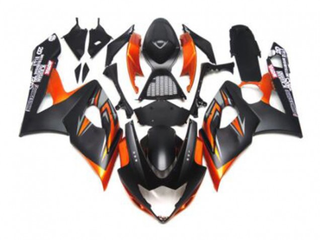 Schwarz Orange Suzuki GSXR 1000 K5 2005-2006 Motorrad Verkleidungen Schwarz Orange Suzuki GSXR 1000 K5 2005-2006 Motorrad Verkleidungen
