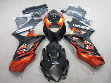 Schwarz Orange Suzuki GSXR 1000 K7 2007-2008 Motorrad Verkleidung