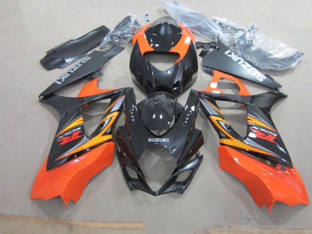 Schwarz Orange Suzuki GSXR 1000 K7 2007-2008 Motorrad Verkleidungen Schwarz Orange Suzuki GSXR 1000 K7 2007-2008 Motorrad Verkleidungen