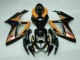 Schwarz Orange Suzuki GSXR 600 / 750 K6 2006-2007 Motorrad Verkleidungen Schwarz Orange Suzuki GSXR 600 / 750 K6 2006-2007 Motorrad Verkleidungen