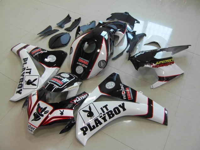 Schwarz Playboy Honda CBR 1000 RR 2008-2011 Motorrad Verkleidungen Schwarz Playboy Honda CBR 1000 RR 2008-2011 Motorrad Verkleidungen