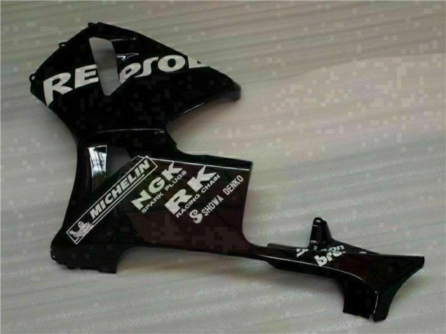 Schwarz Repsol Honda CBR 600 RR 2005-2006 Motorrad Verkleidung Schwarz Repsol Honda CBR 600 RR 2005-2006 Motorrad Verkleidung