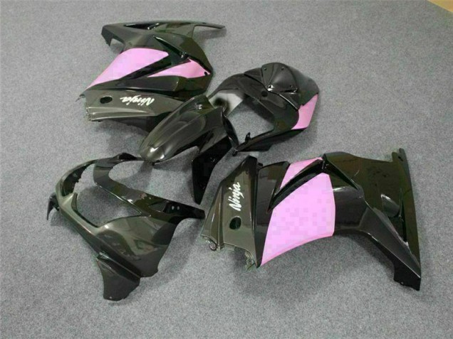 Schwarz Rosa Ninja Kawasaki EX250 2008-2012 Motorrad Verkleidungen Schwarz Rosa Ninja Kawasaki EX250 2008-2012 Motorrad Verkleidungen