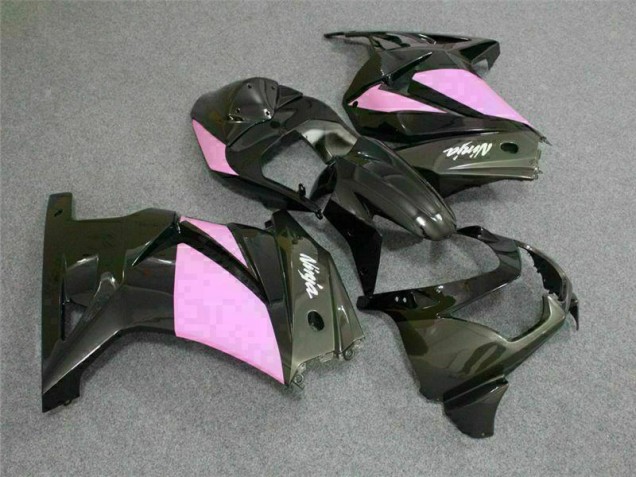 Schwarz Rosa Ninja Kawasaki EX250 2008-2012 Motorrad Verkleidungen Schwarz Rosa Ninja Kawasaki EX250 2008-2012 Motorrad Verkleidungen