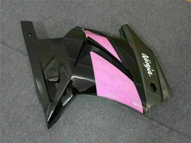 Schwarz Rosa Ninja Kawasaki EX250 2008-2012 Motorrad Verkleidungen Schwarz Rosa Ninja Kawasaki EX250 2008-2012 Motorrad Verkleidungen