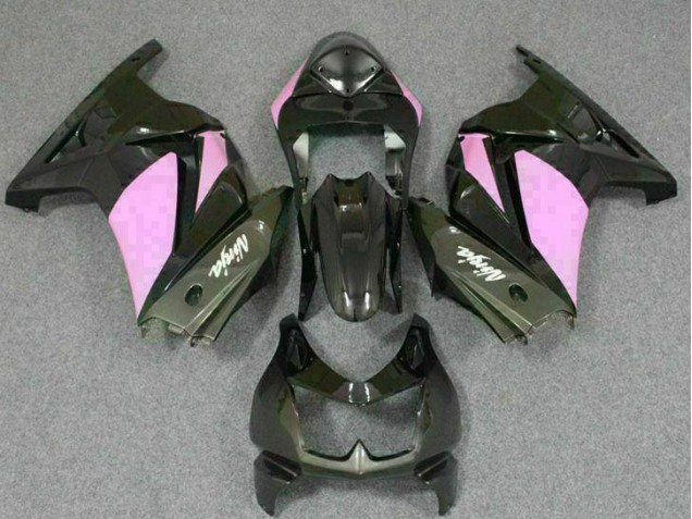 Schwarz Rosa Ninja Kawasaki EX250 2008-2012 Motorrad Verkleidungen Schwarz Rosa Ninja Kawasaki EX250 2008-2012 Motorrad Verkleidungen