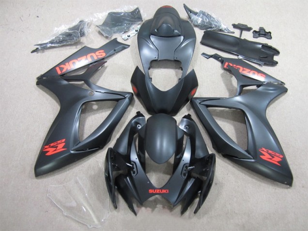 Schwarz Rot Aufkleber Suzuki GSXR 600 K6 2006-2007 Motorrad Verkleidungen Schwarz Rot Aufkleber Suzuki GSXR 600 K6 2006-2007 Motorrad Verkleidungen