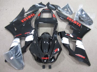 Schwarz Rot Aufkleber Yamaha R1 1998-1999 Motorrad Verkleidungen