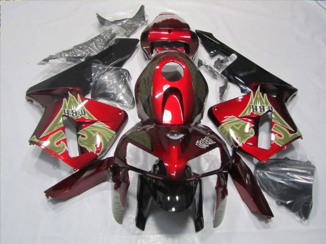 Schwarz Rot Honda CBR 600 RR 2005-2006 Motorrad Verkleidungen Komplett Sets Schwarz Rot Honda CBR 600 RR 2005-2006 Motorrad Verkleidungen Komplett Sets