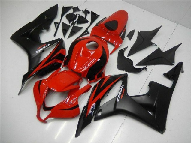 Schwarz Rot Honda CBR 600 RR 2007-2008 Motorrad Verkleidungen Komplett Sets Schwarz Rot Honda CBR 600 RR 2007-2008 Motorrad Verkleidungen Komplett Sets
