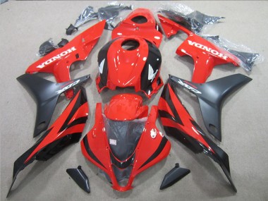 Schwarz Rot Honda CBR 600 RR 2007-2008 Motorrad Verkleidungen & Plastik