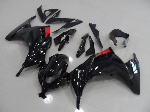 Schwarz Rot Kawasaki ZX 300R 2013-2016 Motorrad Verkleidungen Schwarz Rot Kawasaki ZX 300R 2013-2016 Motorrad Verkleidungen