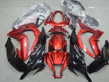 Schwarz Rot Kawasaki ZX10R 2011-2015 Motorrad Verkleidungen