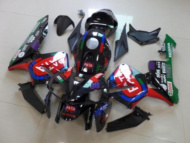 Schwarz Rot Pata Honda CBR 600 RR 2005-2006 Motorrad Verkleidungen