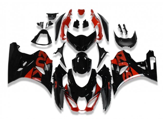Schwarz Rot Suzuki GSXR 1000 2017-2023 Motorrad Verkleidung Schwarz Rot Suzuki GSXR 1000 2017-2023 Motorrad Verkleidung