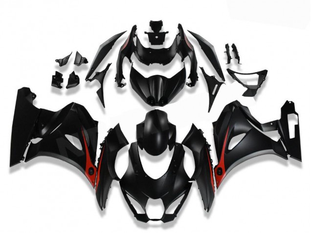 Schwarz Rot Suzuki GSXR 1000 2017-2023 Motorrad Verkleidungen Schwarz Rot Suzuki GSXR 1000 2017-2023 Motorrad Verkleidungen