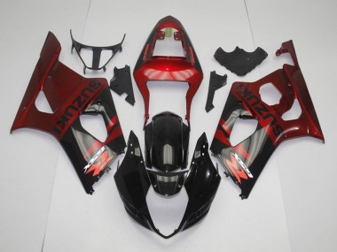 Schwarz Rot Suzuki GSXR 1000 K3 2003-2004 Motorrad Verkleidungen