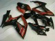 Schwarz Rot Suzuki GSXR 600 / 750 K6 2006-2007 Motorrad Verkleidungen Schwarz Rot Suzuki GSXR 600 / 750 K6 2006-2007 Motorrad Verkleidungen