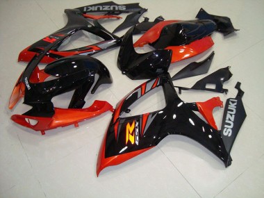 Schwarz Rot Suzuki GSXR 750 K6 2006-2007 Motorrad Verkleidung